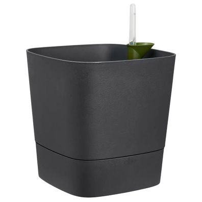 elho® Pflanzgefäß Greensense Aqua Care Quadrat Holzkohlegrau 30 cm - Kunststoff