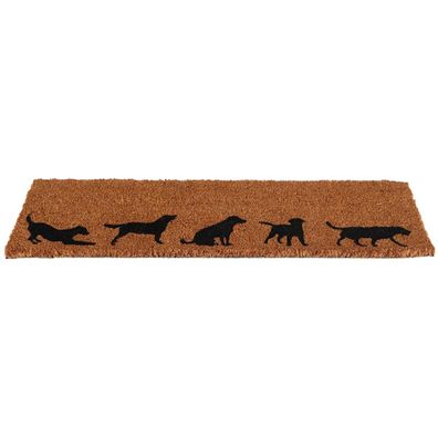 Esschert Design Kokosmatte Hundedekor 76,5 x 25,4 cm