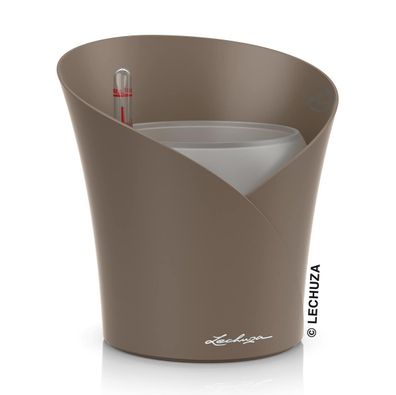 LECHUZA® Orchideentopf Orchidea Taupe matt All-in-One