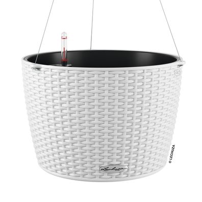 LECHUZA® Blumenampeln NIDO Cottage 35 Weiß All-in-One