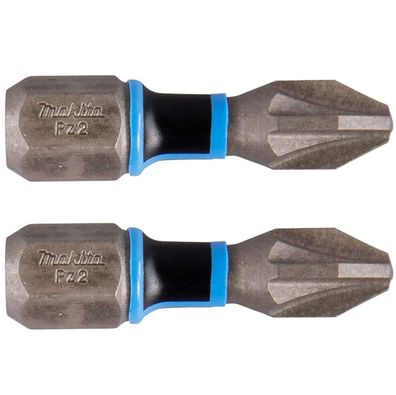 Makita® Zubehör Bits Torsion PZ2 - 25 mm E-03171 - 2er Pack