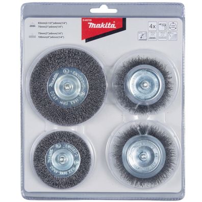 Makita® Zubehör Topf- und Rundbürsten gewellt verzinkter Stahl Rundschaft D-65729 - 4