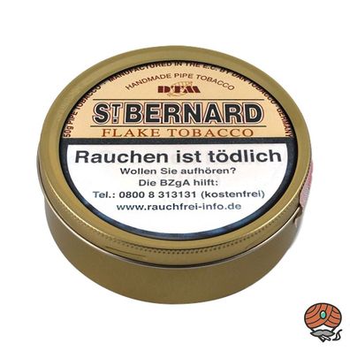 ST. Bernard FLAKE Tobacco, Pfeifentabak 50g Dose von Dan Tobacco
