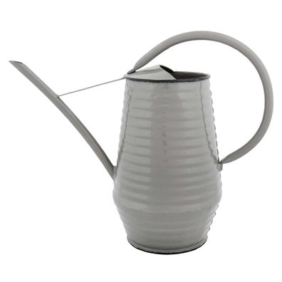 Esschert Design Gießkanne Grau pulverbeschichtet 0,94 Liter - Metall