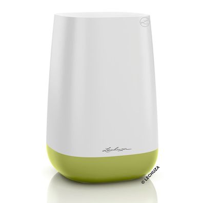 LECHUZA® Blumenvasen YULA Flower Weiß / Grün seidenmatt
