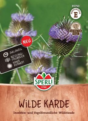 Sperli Wilde Karde blau - violett - Blumensamen