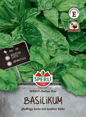 Basilikum SPERLI's Italian Star - Kräutersamen