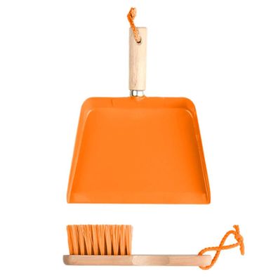 Esschert Design Kinderhandfeger & Kehrblech Orange - FSC® Holz & Metall