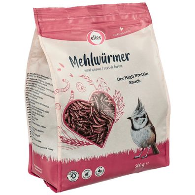 Stroetmann Elles Mehlwürmer 500 g - Wildvogelfutter