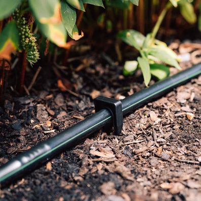 GEKA® Drip System 16 mm Rohrhalter mit Erdspieß - 10er Pack