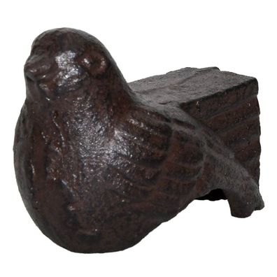 Esschert Design Abstandshalter für Blumenkübel in Vogelform aus Gusseisen