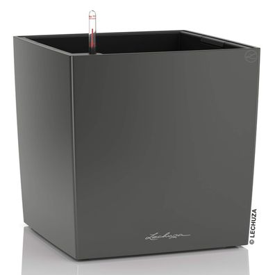 LECHUZA® Pflanzgefäße CUBE Premium 30 Anthrazit metallic All-in-One