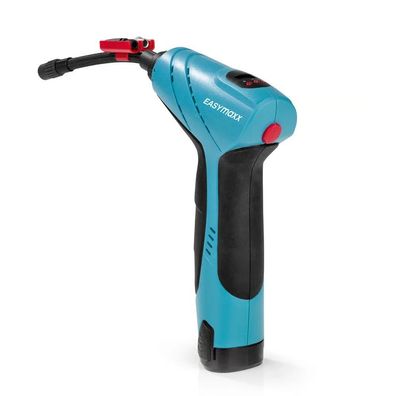 EASYmaxx Akku Handkompressor 12V mit LED Licht digitale Luftdruckanzeige