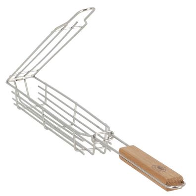 Esschert Design Grill-Gemüsekorb - Metall & Holz