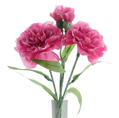 DPI Zwergnelken Pink 40 cm im 2er-Bund - Kunstblumen