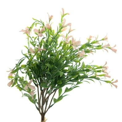 DEKO® Florale Myrtenstrauß Rosa Blüten 41 cm 3er Bund - Kunstblumen
