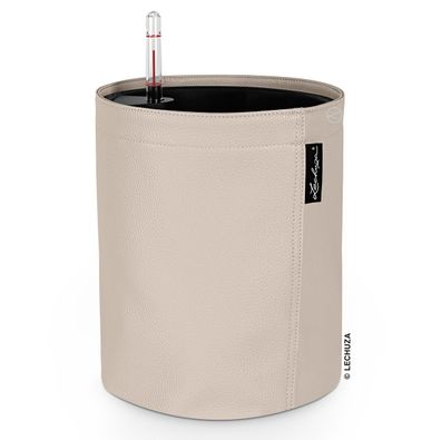 LECHUZA® Pflanzgefäße Trendcover Kunstleder 23 Creme beige All-in-One