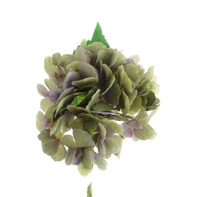 DPI Hortensienblüten Mauve-Grün Shabby Chic 34 cm - Kunstpflanzen
