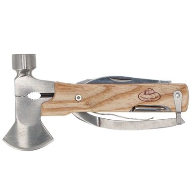 Esschert Design Multitool - Hammerteil - Eschenholz & Edelstahl
