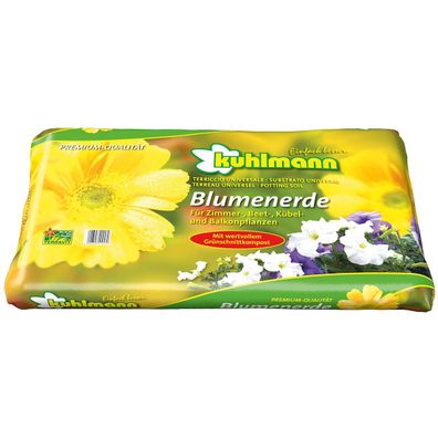 Kuhlmann Blumenerde für Zimmer- Beet- Kübel- und Balkonpflanzen 20 Liter 2te EAN 4029