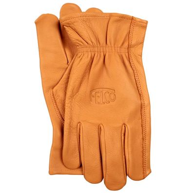 FELCO® 703 Durchstichfeste Handschuhe Größe S aus hellbraunem Leder