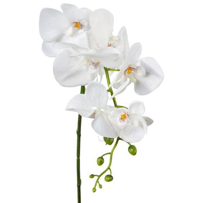GASPER Phalenopsis - Schmetterlingsorchidee Weiß 86 cm - Kunstblumen