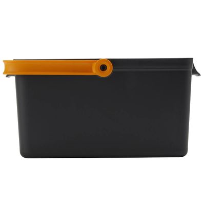 FISKARS® Aufbewahrungsbox mit Henkel Schwarz & Orange - Kunstharz