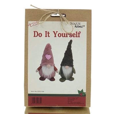 Boltze Weihnachtsdeko Kinder Do It Yourself Bastelset Wichtel Irida für 2 Figuren