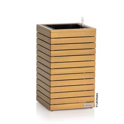 LECHUZA® PALO Natural Wood 35 high - Komplettset FSC 100 % Eukalyptus grandis