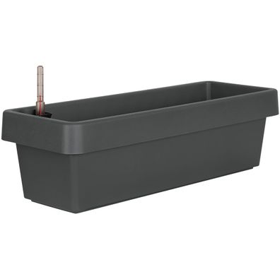 Geli Bewässerungsblumenkasten VIVA Anthrazit 40 x 21,2 cm - Kunststoff