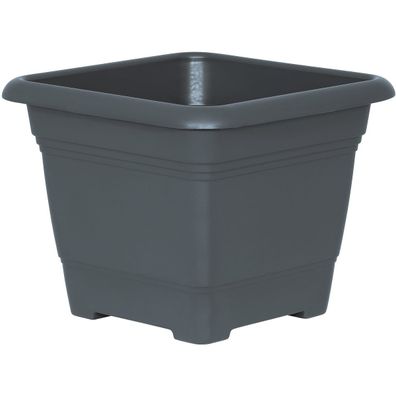 Geli Pflanzkübel NORA Anthrazit 28 cm quadratisch - Kunststoff