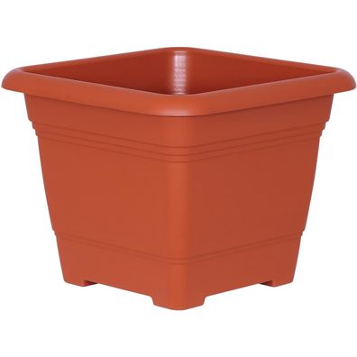 Geli Pflanzkübel NORA Terracotta 40 cm quadratisch - Kunststoff