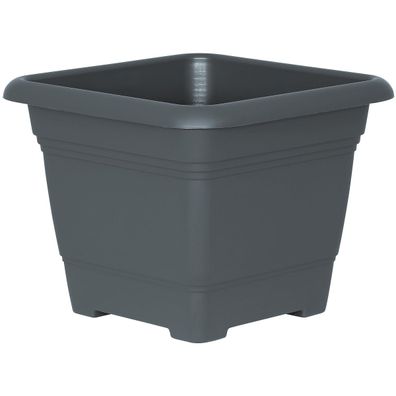 Geli Pflanzkübel NORA Anthrazit 40 cm quadratisch - Kunststoff