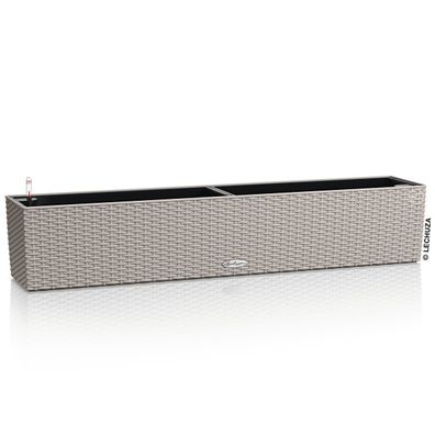 LECHUZA® Blumenkasten Balconera Cottage 100 Sandbraun All-in-One
