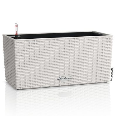 LECHUZA® Blumenkasten Balconera Cottage 40 Lichtgrau All-in-One