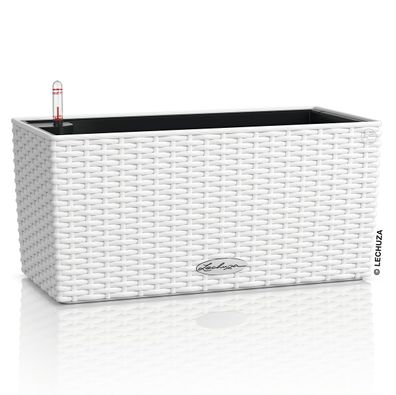 LECHUZA® Blumenkasten Balconera Cottage 40 Weiß All-in-One