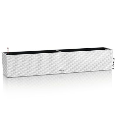 LECHUZA® Blumenkasten Balconera Cottage 100 Weiß All-in-One