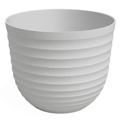 artevasi© HAVANA WAVES Pflanztopf Limestone Grey hellgrau Ø 30 cm - Kunststoff
