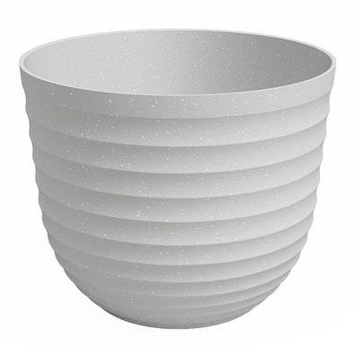 artevasi© HAVANA WAVES Pflanztopf Limestone Grey hellgrau Ø 40 cm - Kunststoff