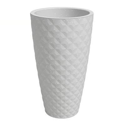 artevasi© HAVANA Tropical Pflanzgefäß Limestone Grey Hellgrau 70 cm - Kunststoff