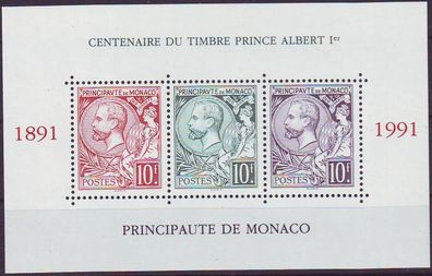 MONACO [1991] MiNr 2024-26 Block 51 ( * */mnh ) Briefmarken