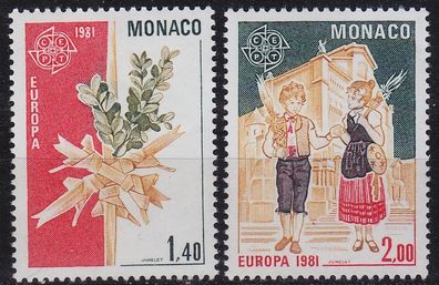 MONACO [1981] MiNr 1473-74 ( * */mnh ) CEPT