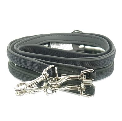 Nobby® Hunde Führleine Classic Preno Schwarz/Grau 2 Meter Größe XS - S
