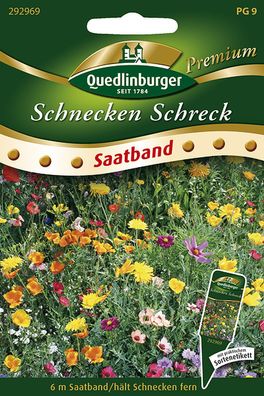 Quedlinburger Blumenmischung Schnecken Schreck Saatband 6 Meter - Blumensamen