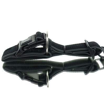 Nobby® Hunde Halsband Classic Preno Schwarz/Grau Größe S - M