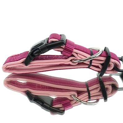 Nobby® Halsband "Classic Preno" himbeere/pink L: 20-30 cm, B: 15/20 mm