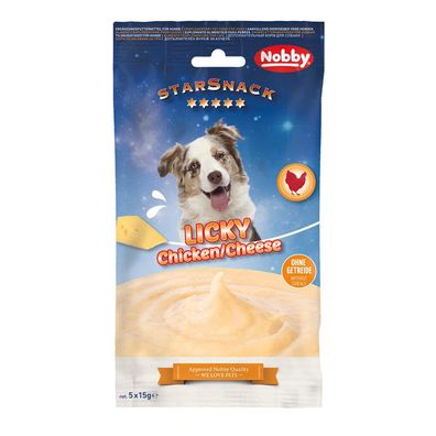 Nobby® Hunde StarSnack LICKY Chicken & Cheese 5 x 15 g