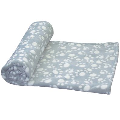 Nobby® Hunde Schlafplatz Fleece Plaid EMMI Classic Grau 100 x 150 cm - Mikrofaser