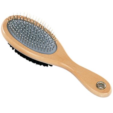 Nobby® Hunde + Katzen Nature Line Bürste M mittel doppelt