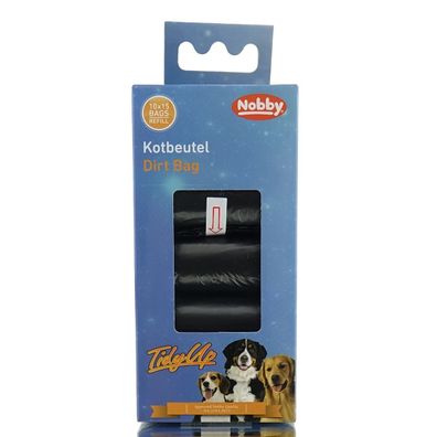 Nobby® Hunde TidyUp Kotbeutel Vorratspack Schwarz 10 Rollen á 15 Beutel